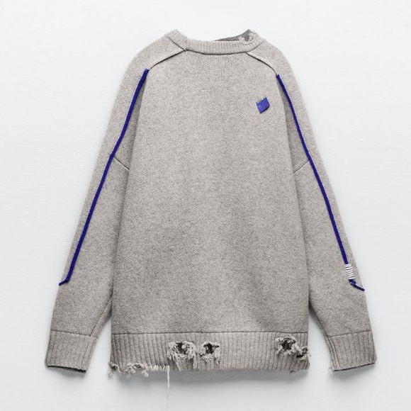 ADER ERROR x ZARA Oversized Wool Sweater - Picture 6 of 12